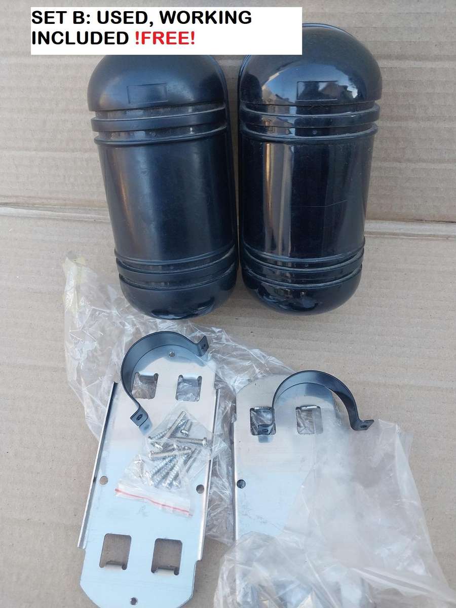 Security perimeter beams - triple beam (+2nd free pair)