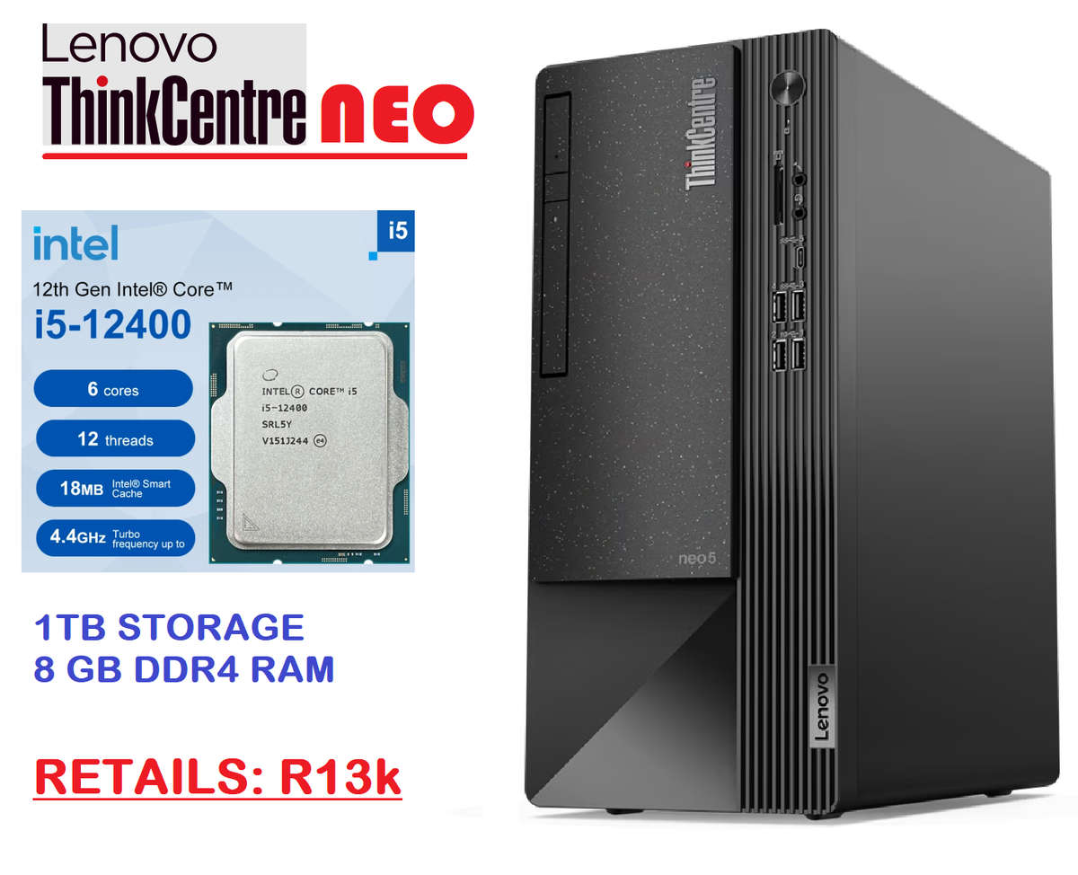 i5 12th GEN LENOVO THINKCENTRE NEO 50T G3