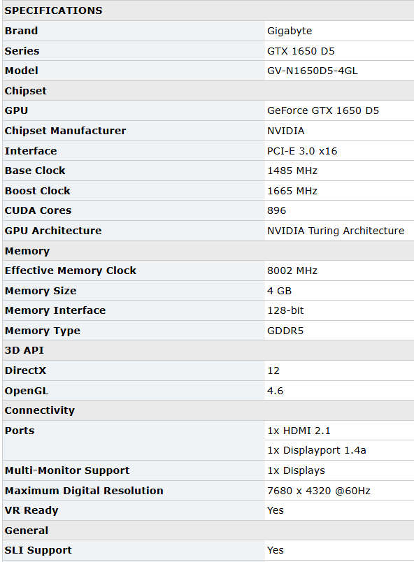 !! NVIDIA GTX 1650 | 4GB DDR5 | PURCHASED R5,000 - LOW PROFILE !!