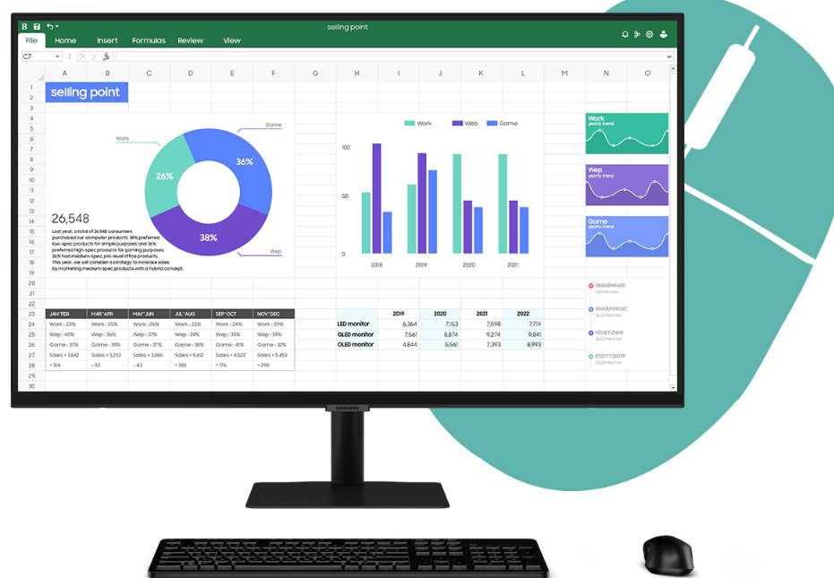 32 inch Samsung Smart Monitor