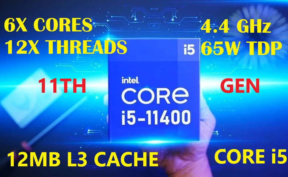 INTEL Core i5 11-GEN 4.4 GHz Gaming Desktop