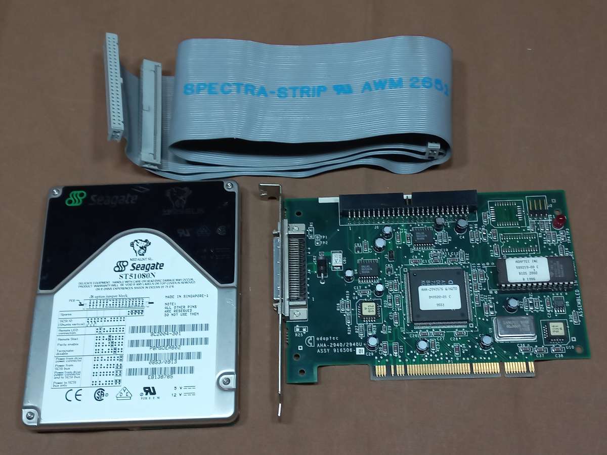 Seagate 1GB SCSI HDD and SCSI card