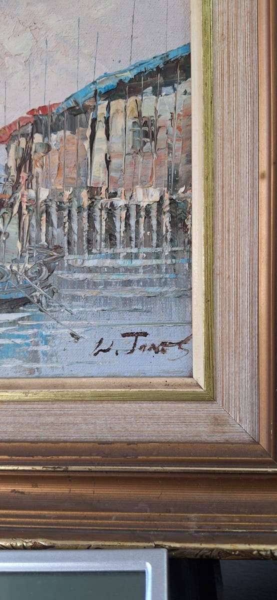 W.Jones Harbour painting