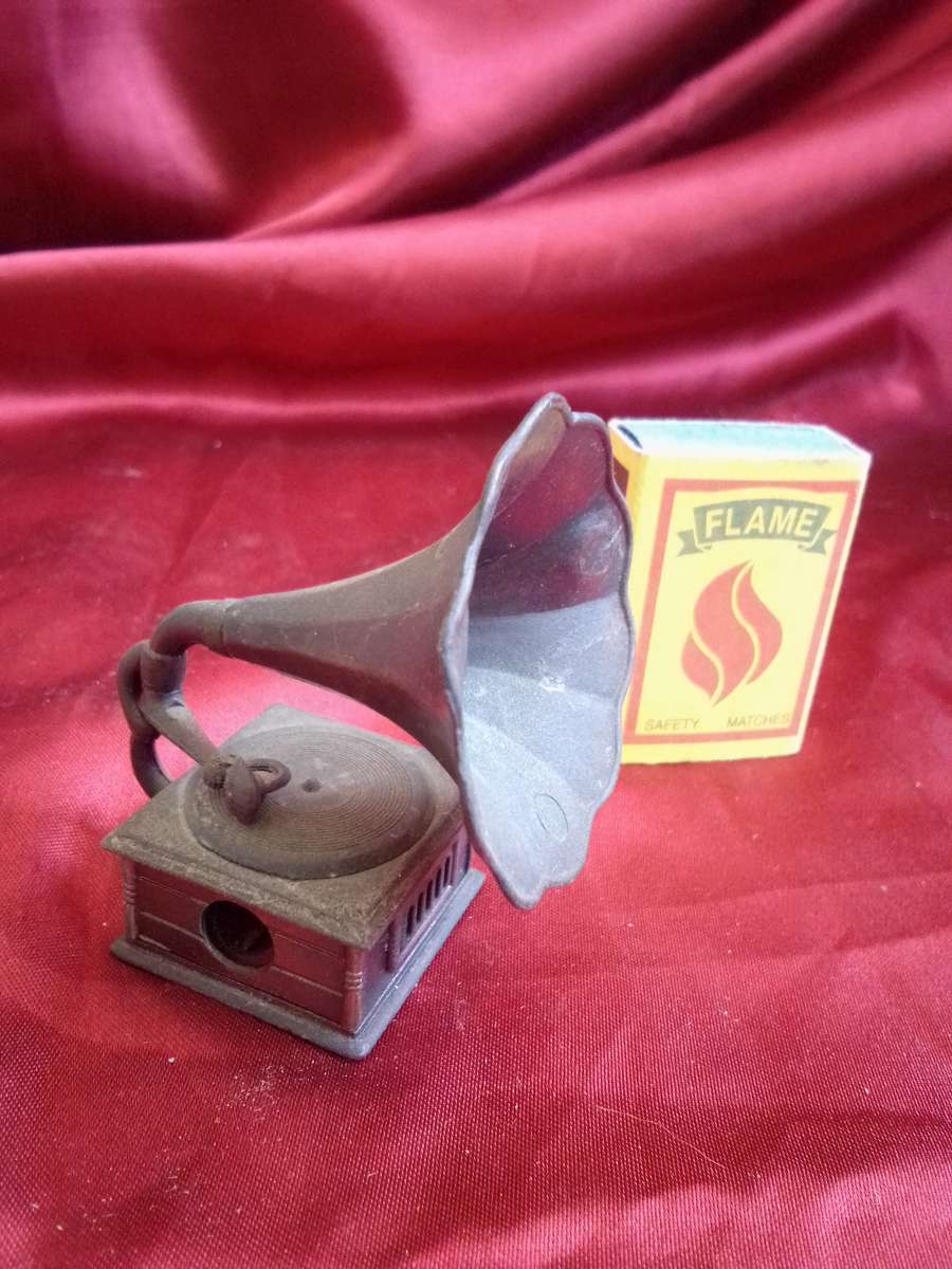 Old Diecast 'Gramophone' Pencil Sharpener