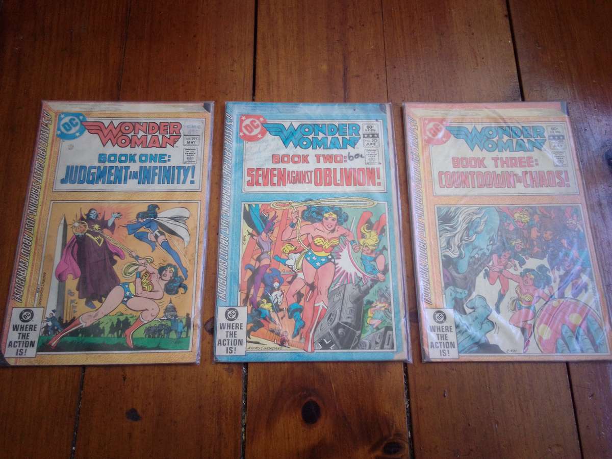 DC Comics 1982 Wonder Woman Book 1 / 2 / 3 (Complete Set)