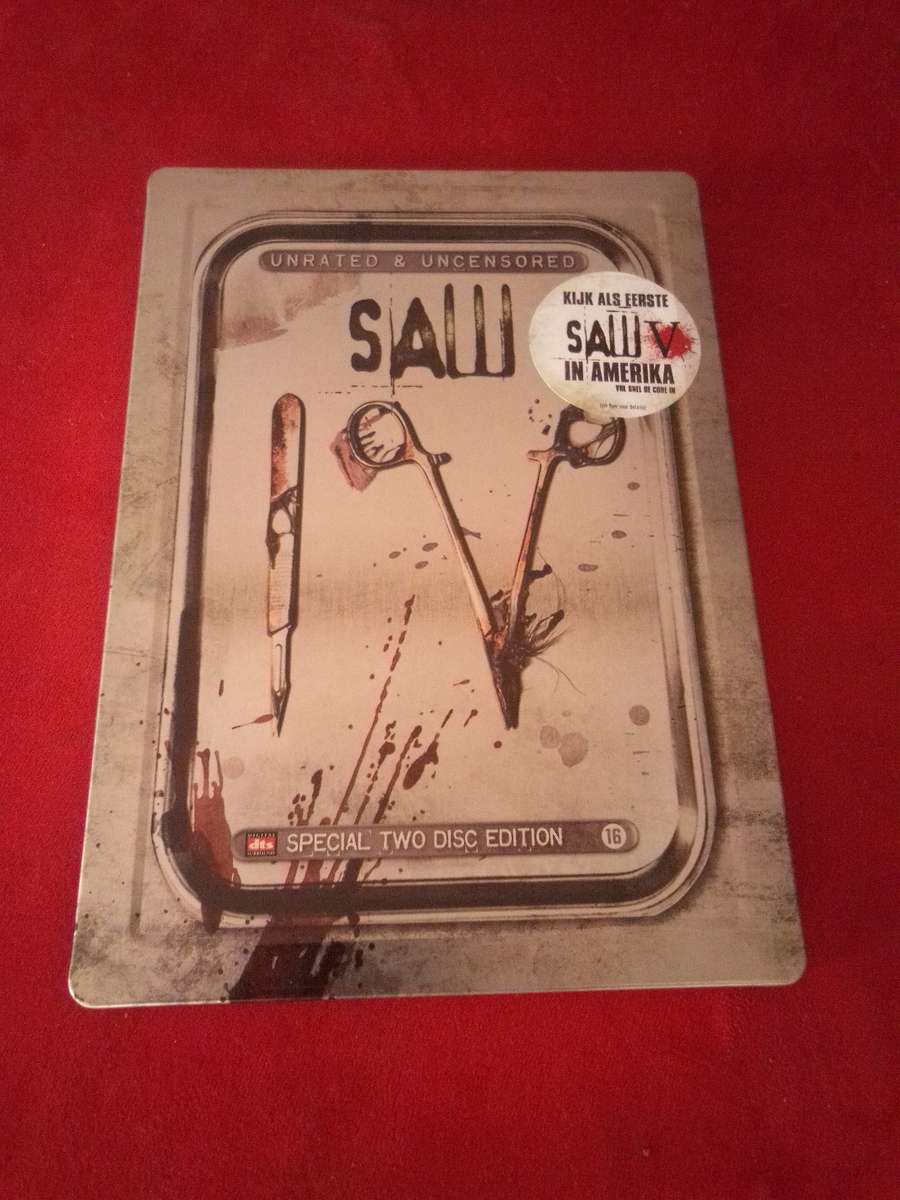 Steelbook DVD SAW IV 2 DISC SPECIAL EDITION UNRATED & UNCENSORED