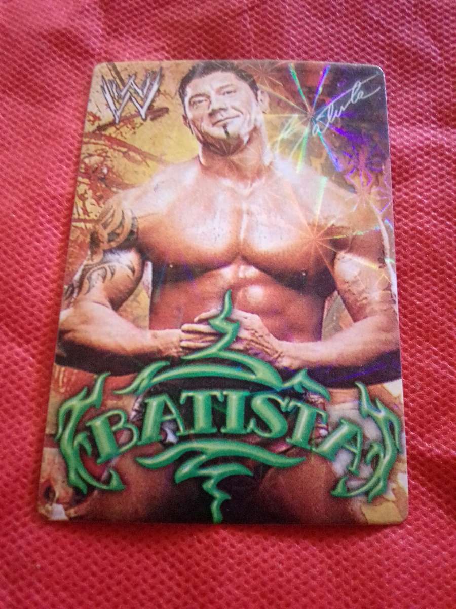WWE SMACK DOWN 'DAVE BATISTA' TRADING CARD