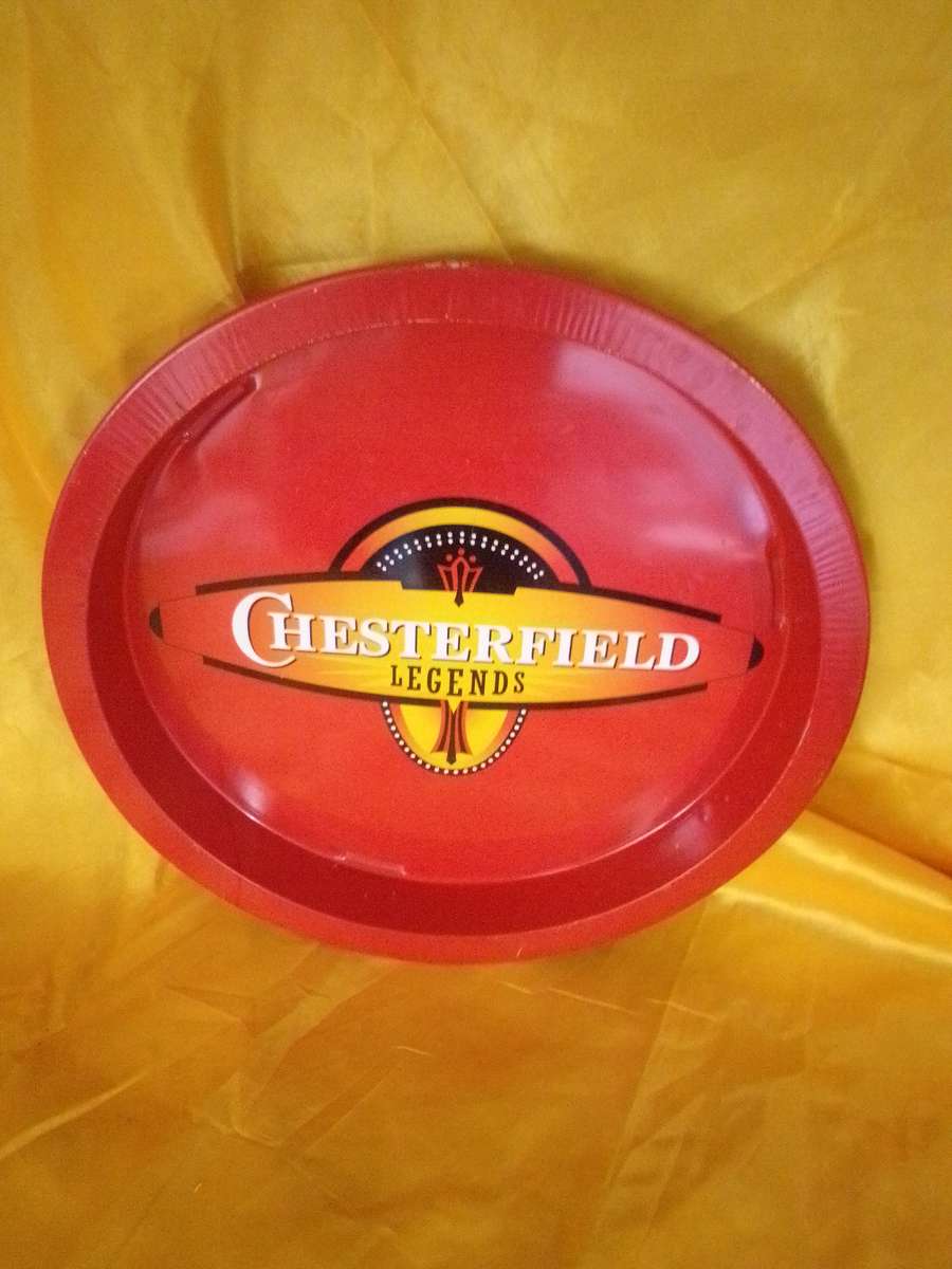 Retro Chesterfield Legends Enamel Serving Tray