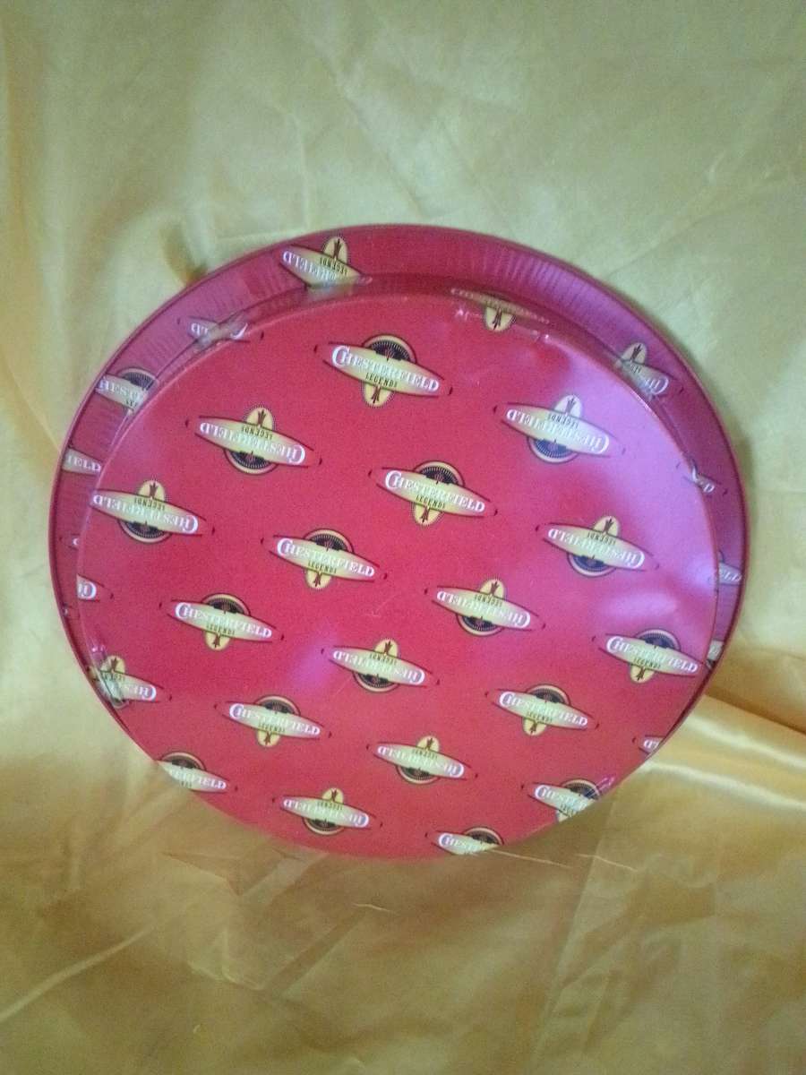 Retro Chesterfield Legends Enamel Serving Tray