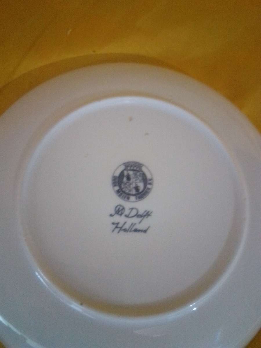Vintage Delft Blue & White Plate