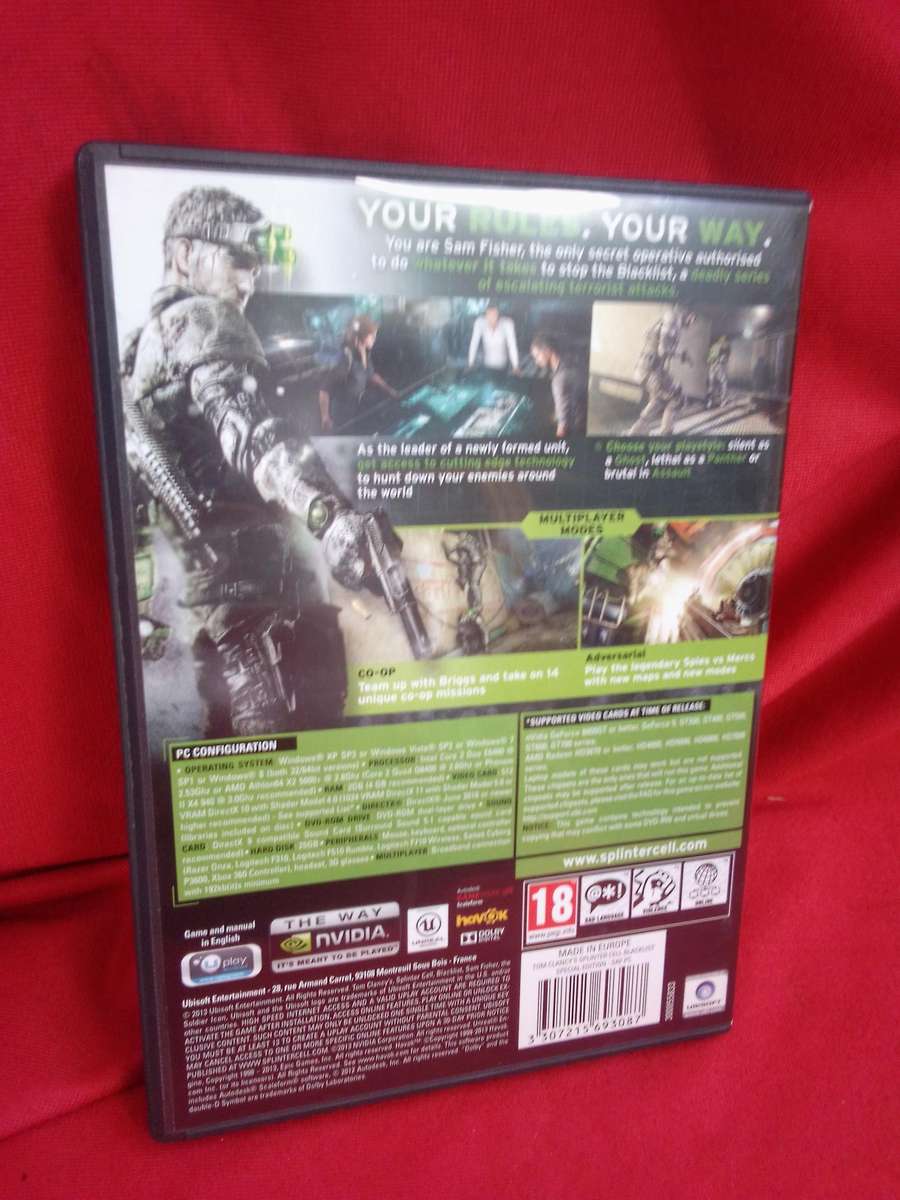 Splinter Cell Blacklist PC - Upper Echelon Edition
