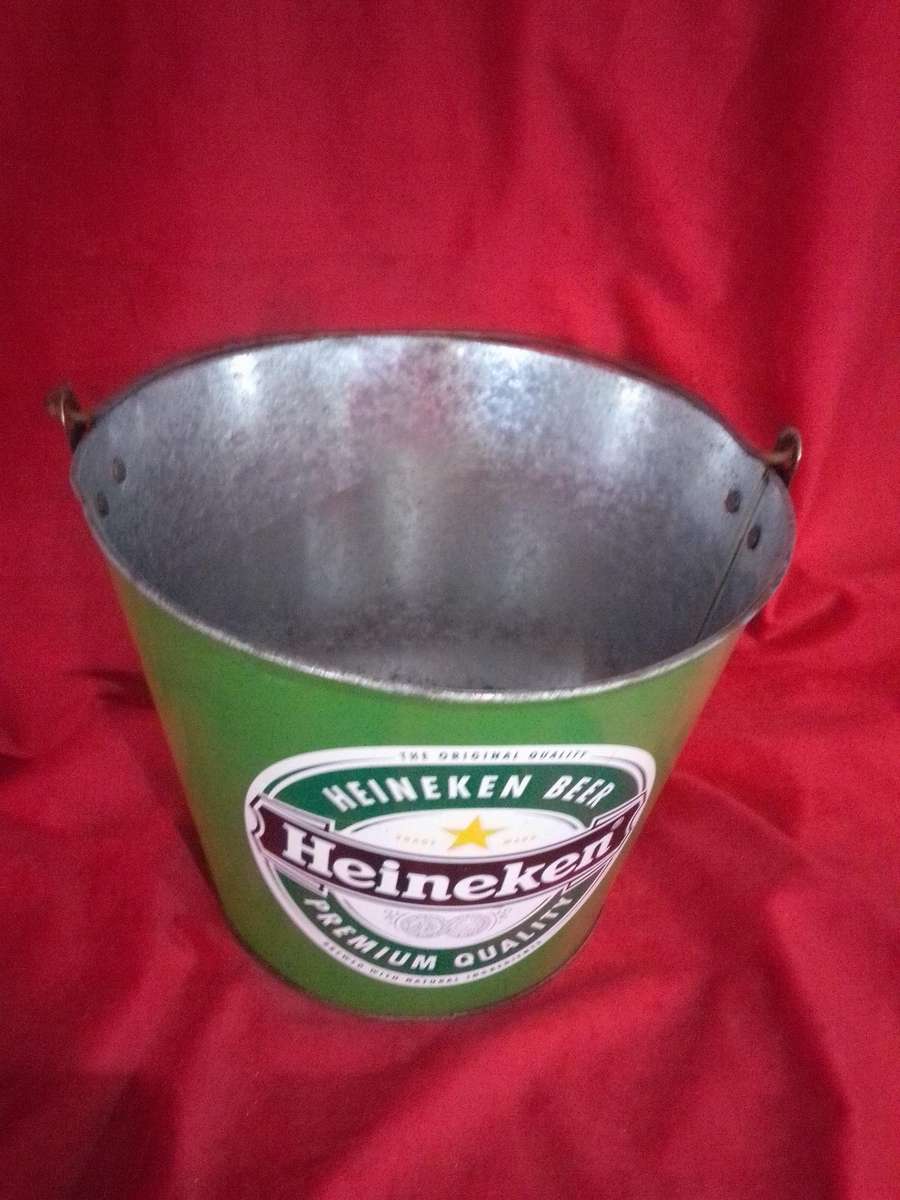 Heineken Branded Metal Ice Bucket