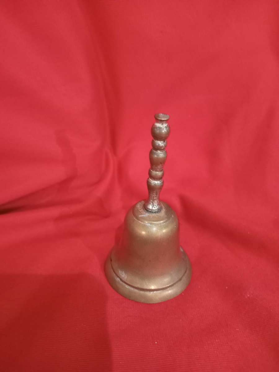 Vintage Brass Table Bell with Original Striker