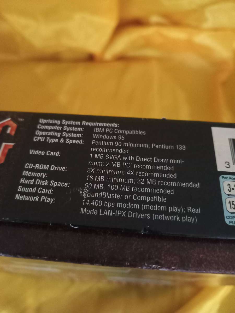UPRISING - JOIN Or DIE 1996-97 Big Box PC