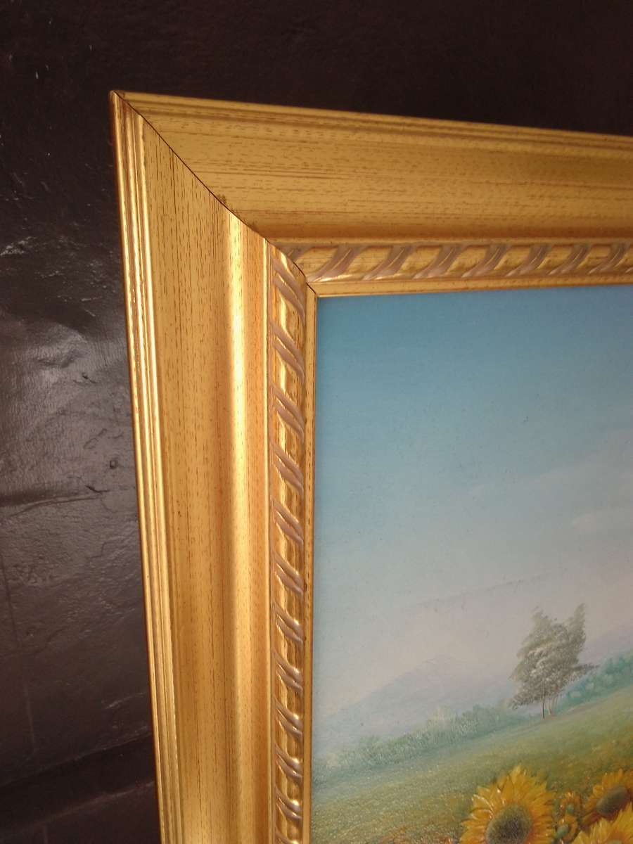 Famous 20th C- American Artist Charles Redmond Benolt 'Sunflowers' Signed