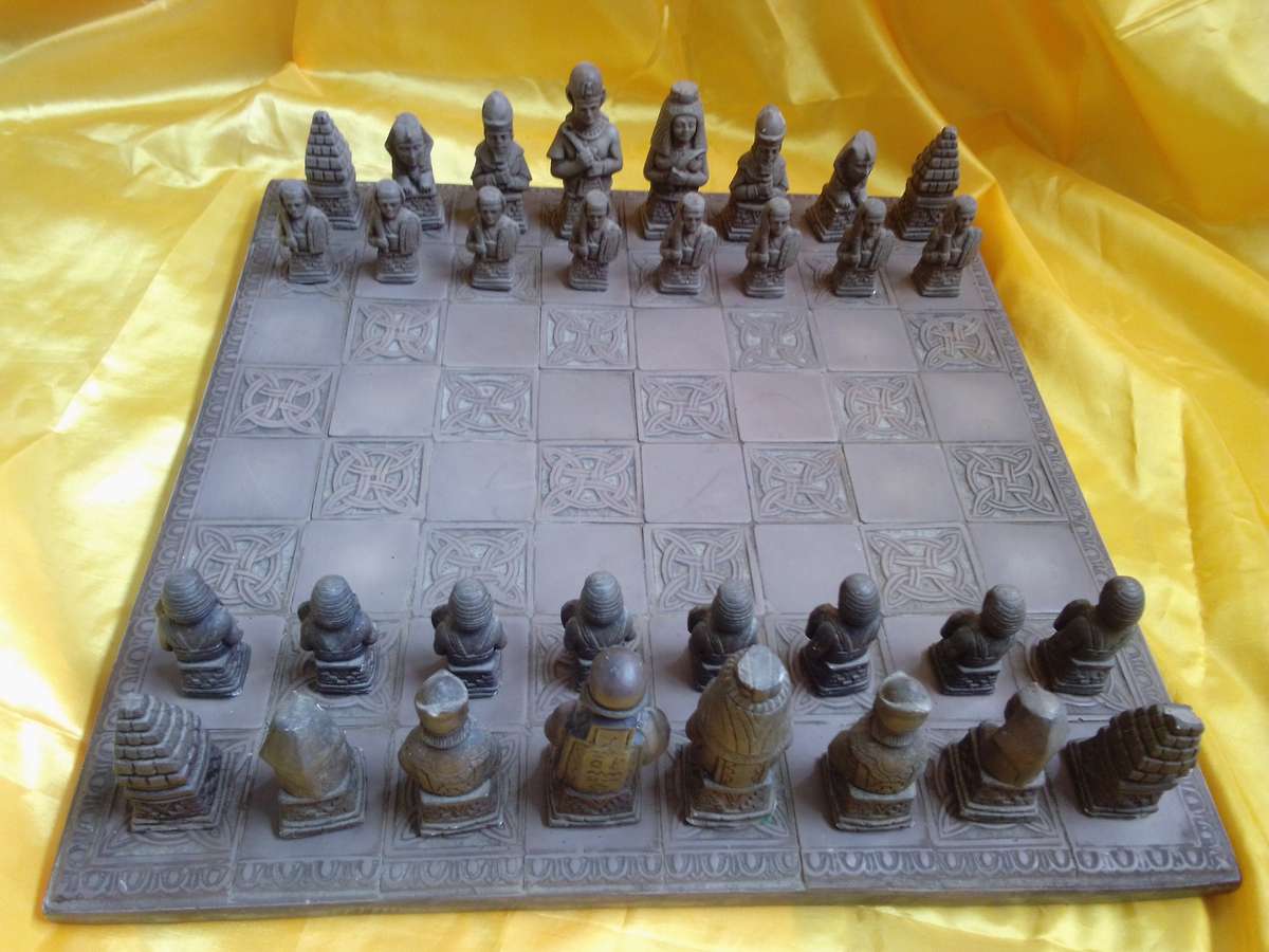 1940's Egyptian Chess Set (Complete)