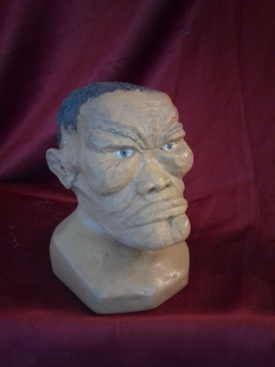 Willie Bester (1956 -) Renowned SA Painter, Sculptor & Collage Artist 'Khoisan Figure 1977'