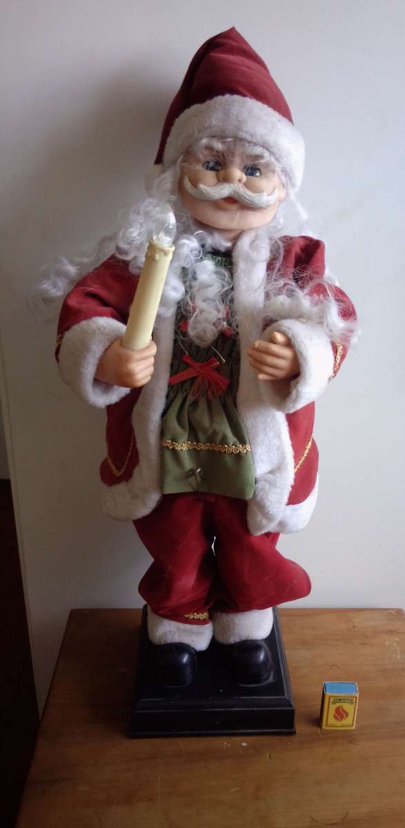 Large 1970's B & D Battery Operated Mechanical Father Christmas