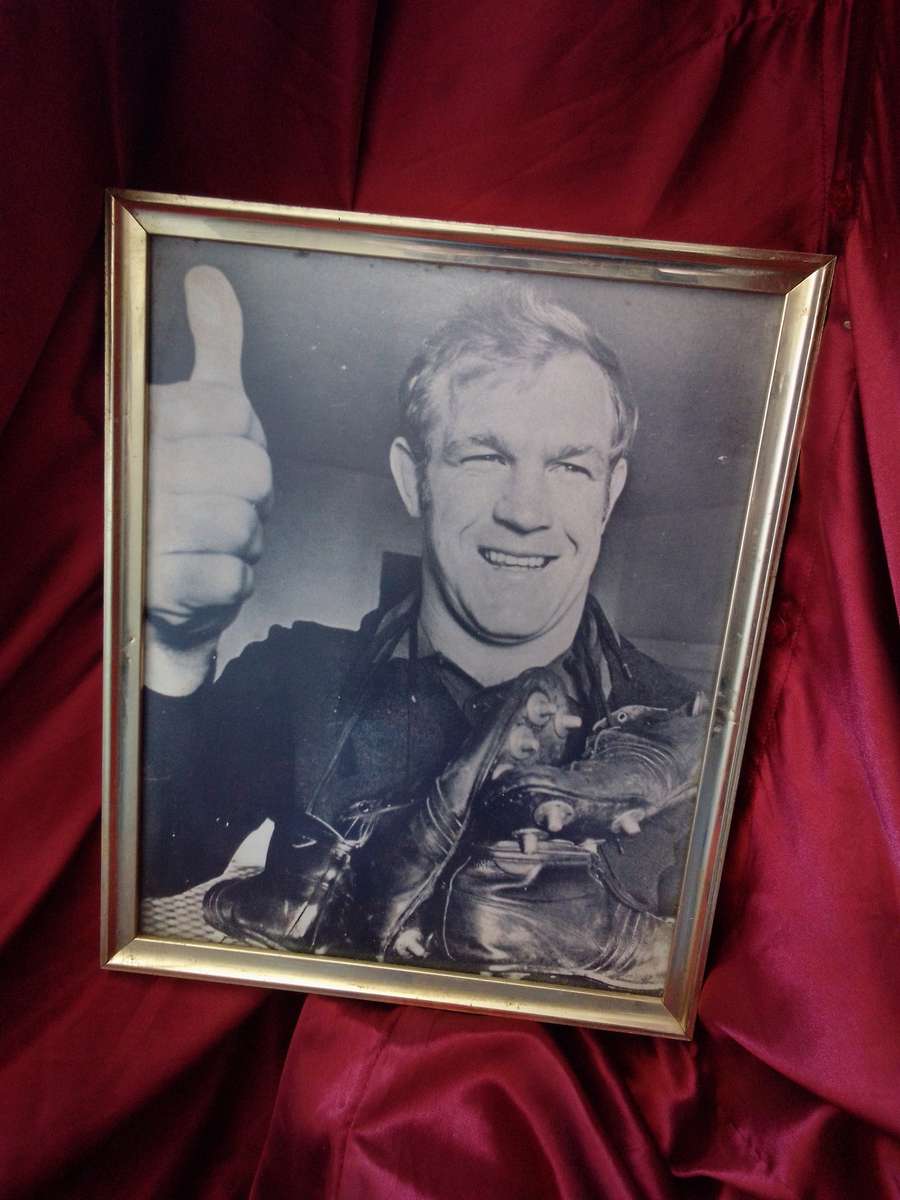 Framed Photo Hannes Marais (1941 - ) Former SA Springbok Captain