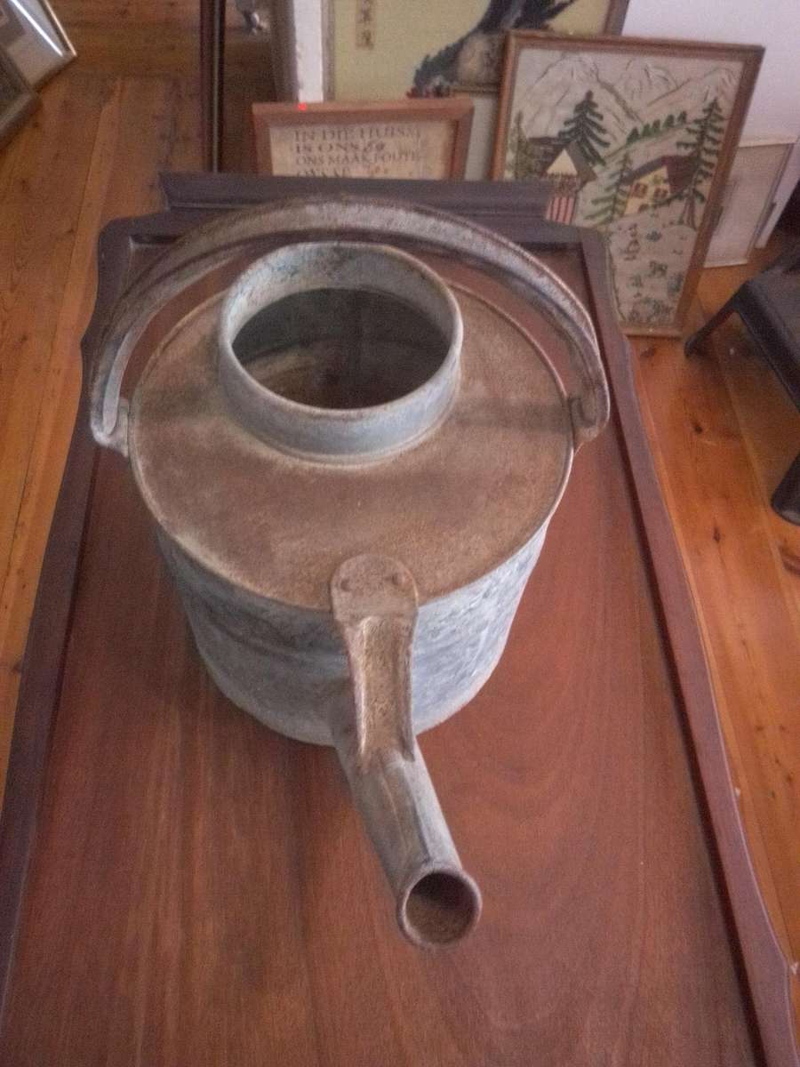 Vintage W.J. Palmer & Co Galvanized 1 (1/2) Gallon Watering Can
