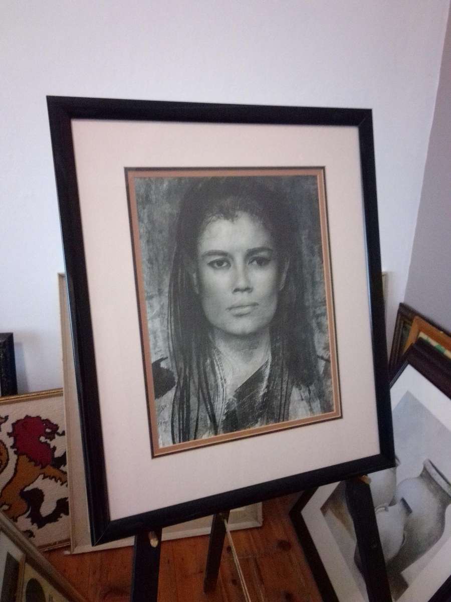 Famous Italian Artist Pietro Annigoni (1910 - 1988) Signed Print Dated 67'