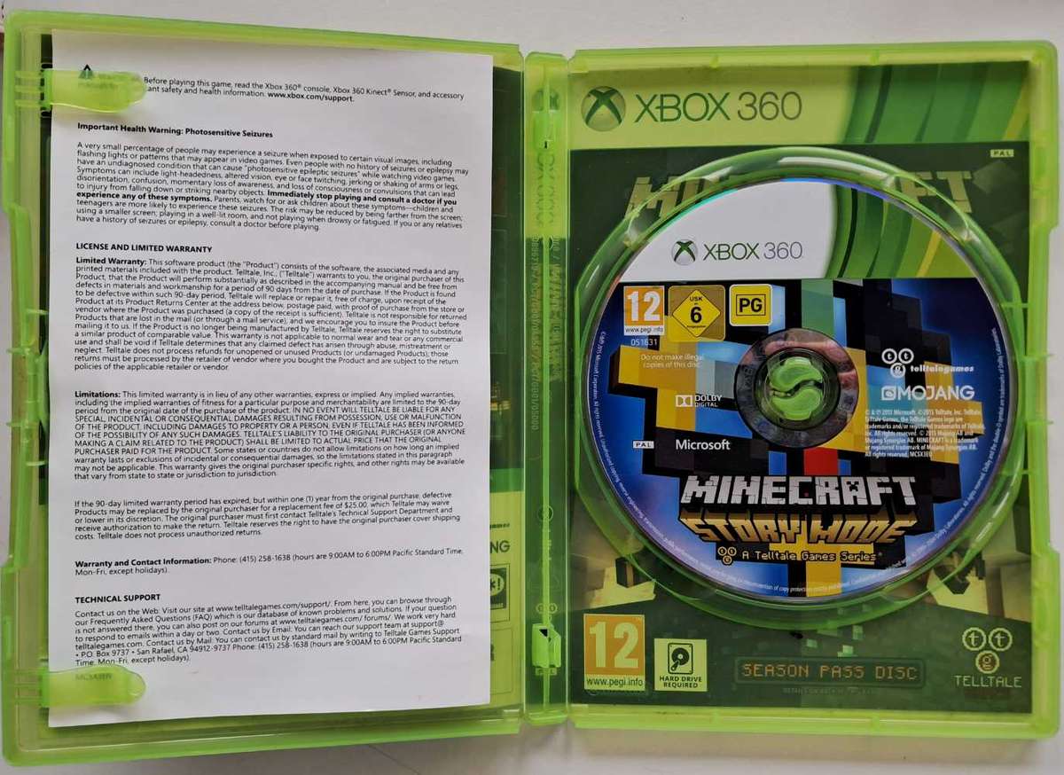 Minecraft bundle for Xbox 360 - Good Condition!