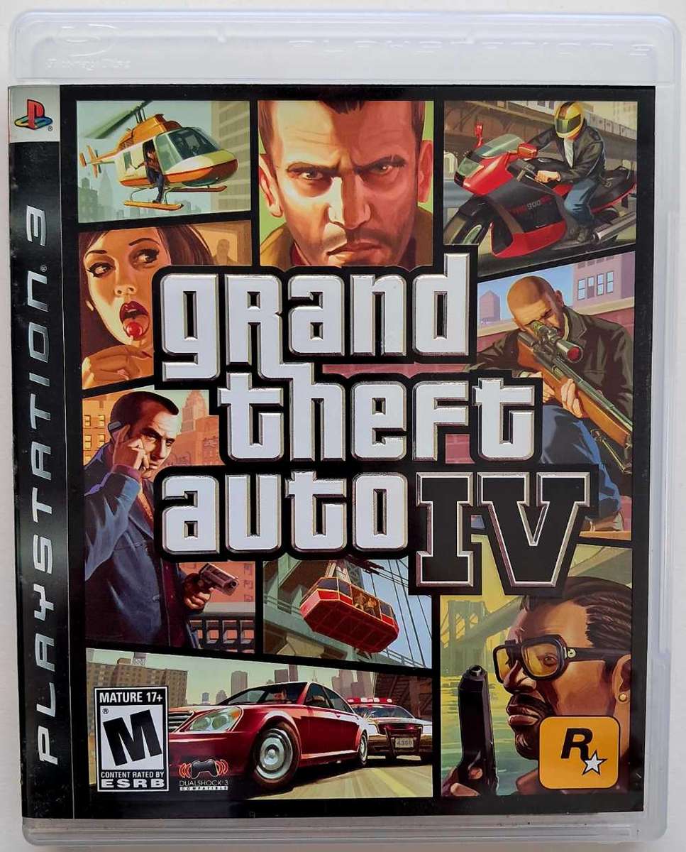 Grand Theft Auto IV for PS3 Complete Game + Map and Manual (Tested) - Great Condition!