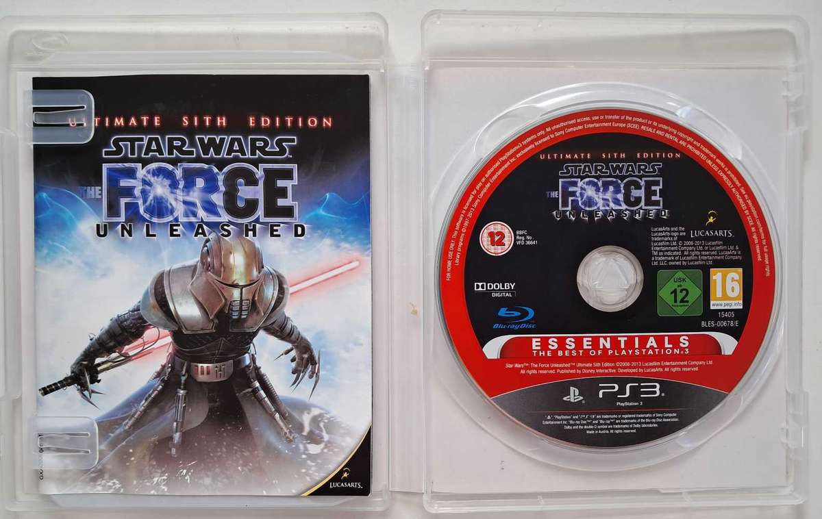 Star Wars: The Force Unleashed Ultimate Sith Edition for PS3 Game + Manual