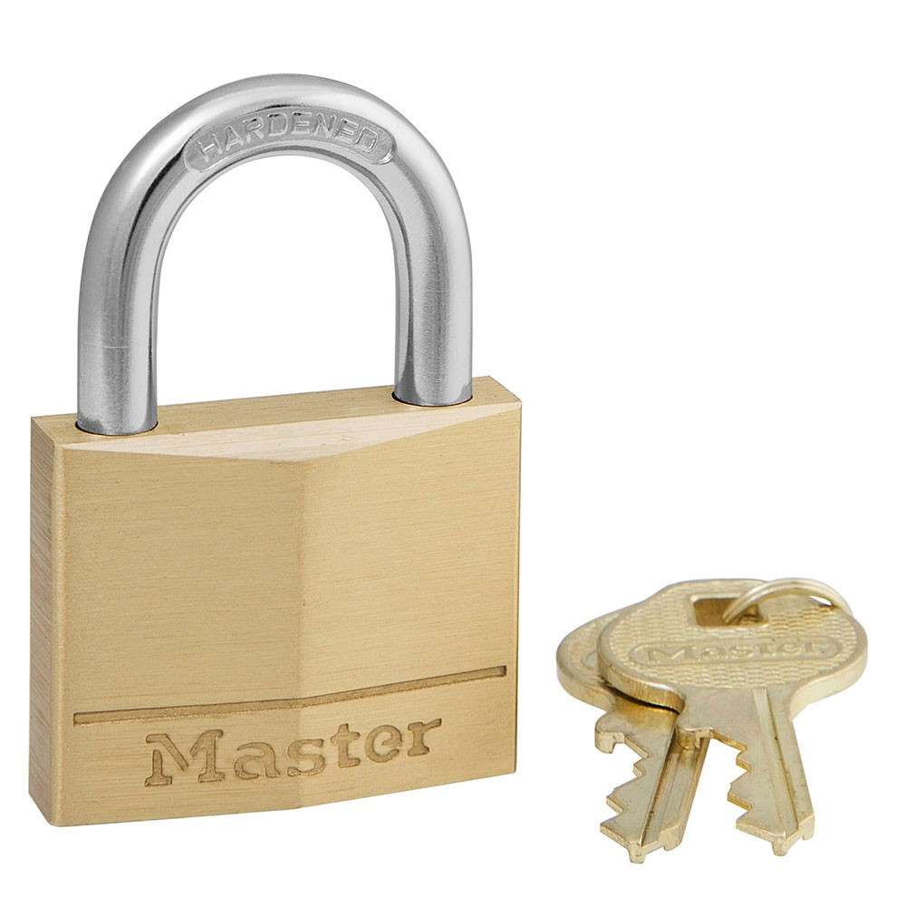 Masterlock Padlock 140D Brass 38mm KA 1G022