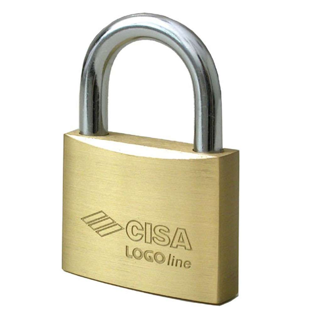 Cisa Logoline Brass Padlock 60mm
