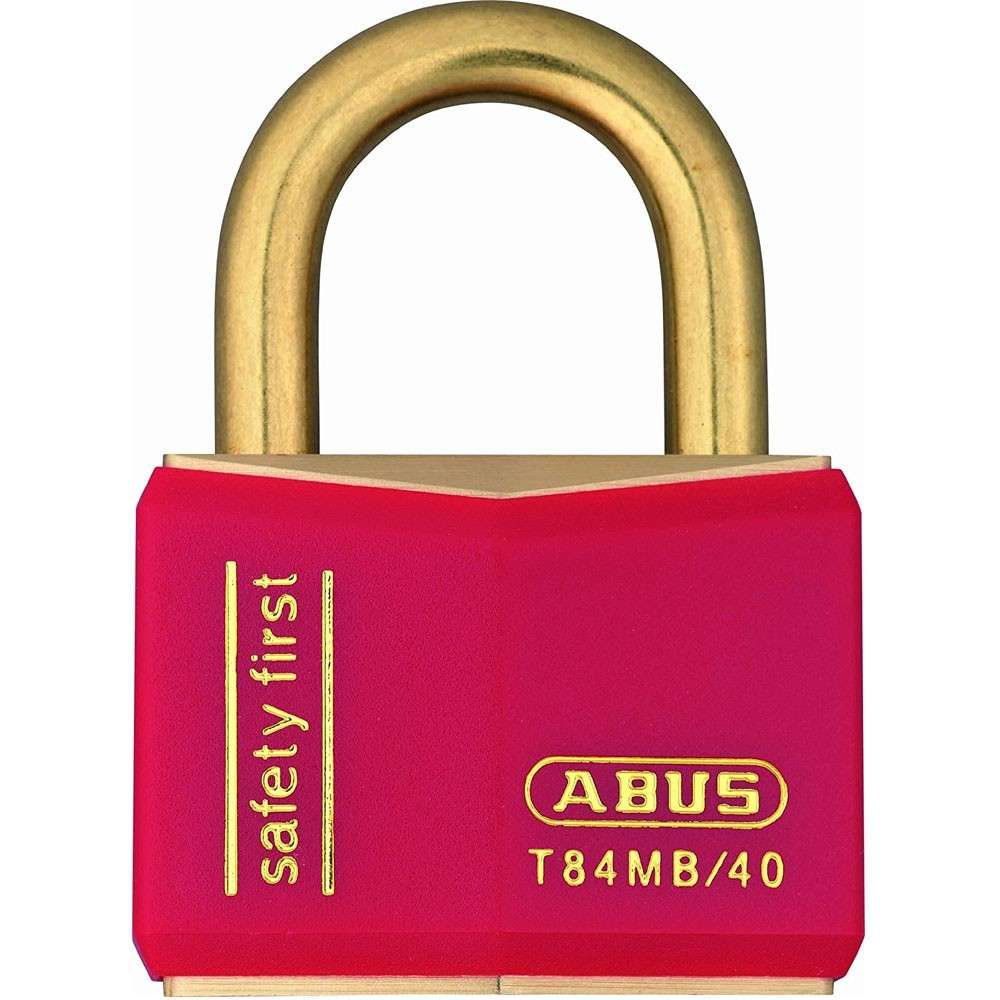 Abus T84 Inox Padlock 40mm Red KA