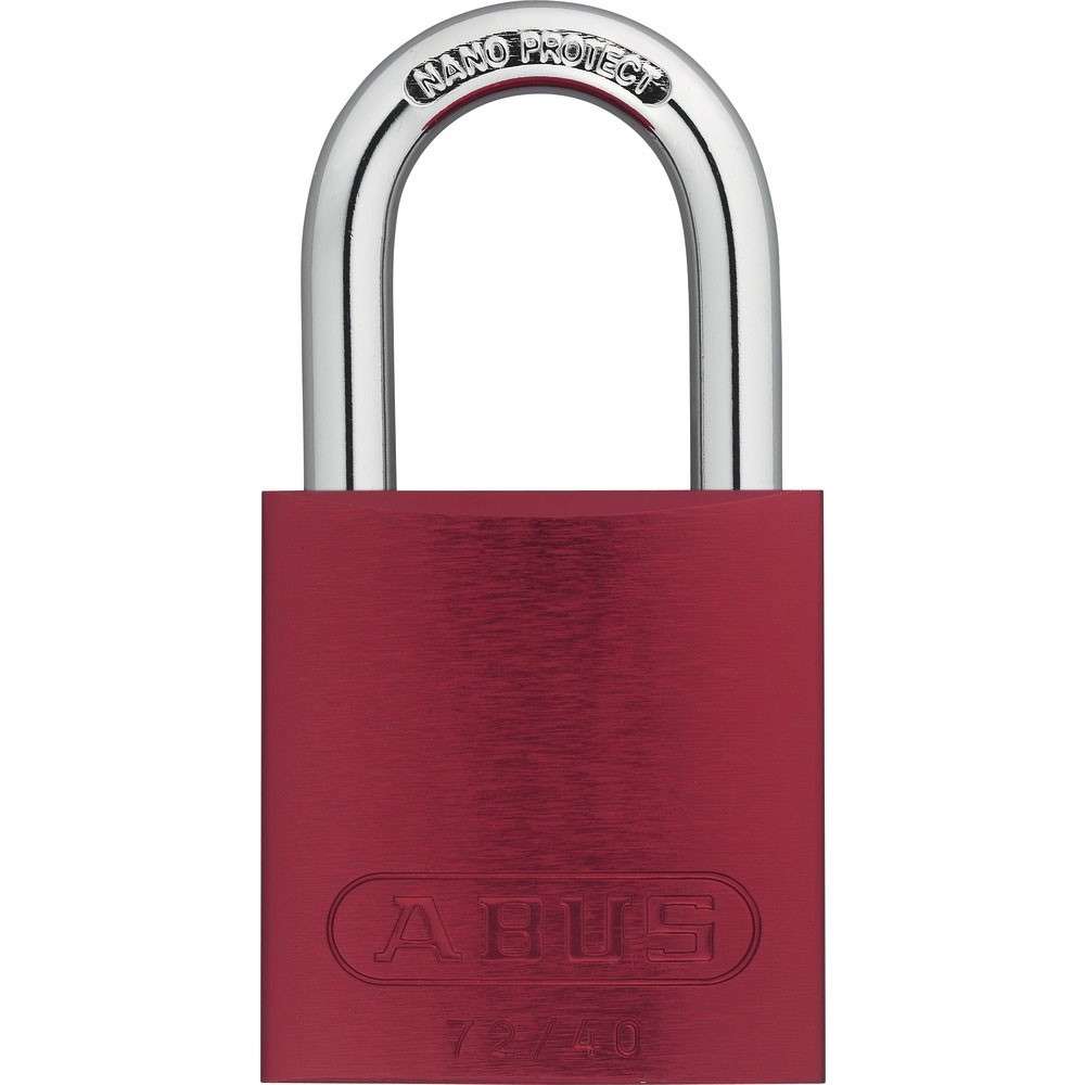 Abus 72/40mm Aluminium Padlock Red KA TT01744