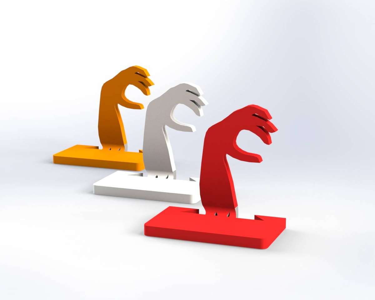 Mini knockdown targets set of 3 Heavy Duty (Zombie)