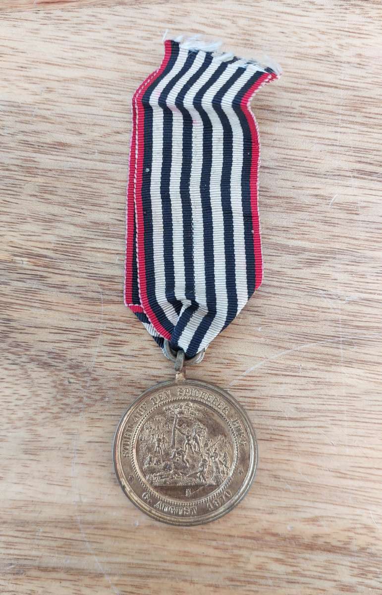 - Rare German Medal 1895 On the storming of the Spicherer Berg -