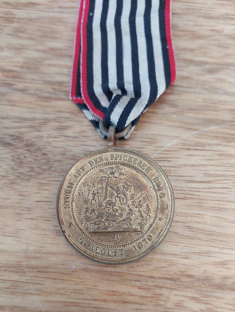 - Rare German Medal 1895 On the storming of the Spicherer Berg -