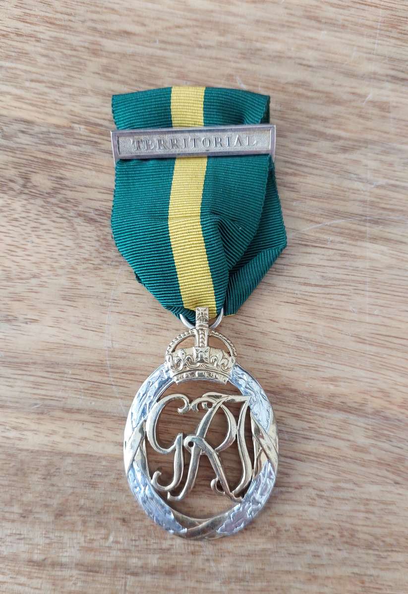 - Efficiency Medal George VI with Territorial Clasp and Original Ribbon -