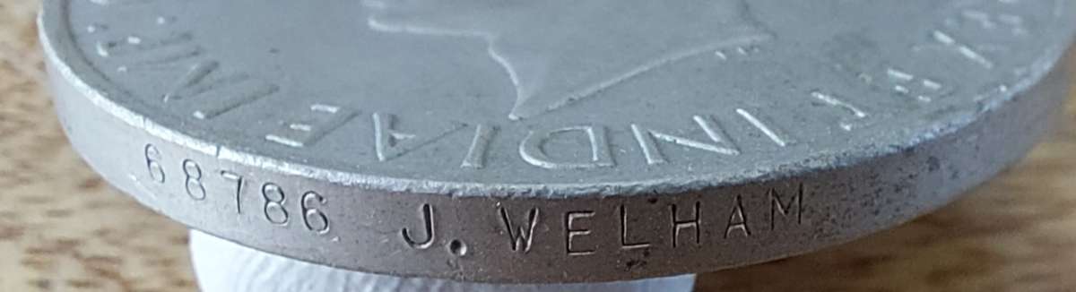 # WWII Group of 3 x Medals to 68786 J. Welham #