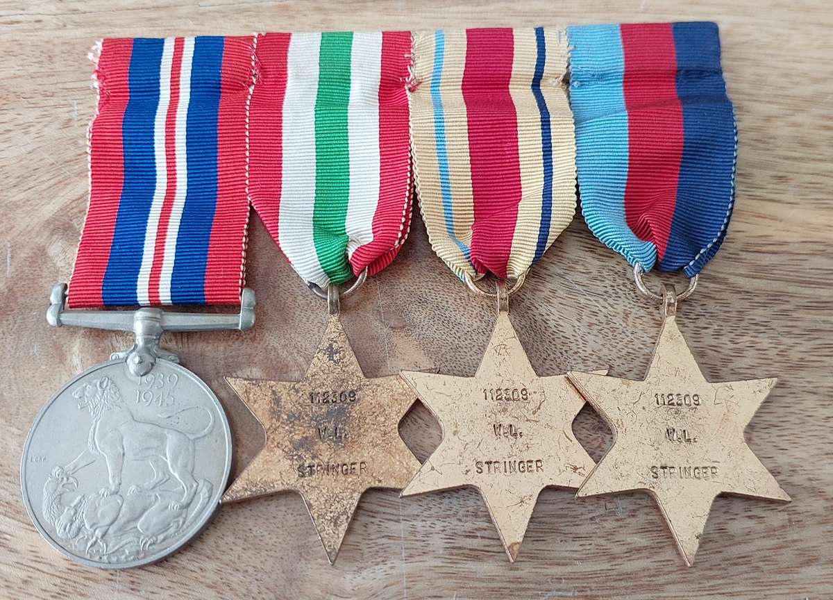 # WWII Group of 4 x Medals to 112309 W.L. Stringer #