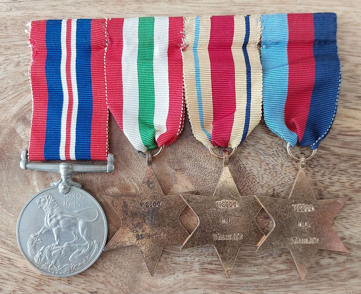 # WWII Group of 4 x Medals to 112309 W.L. Stringer #