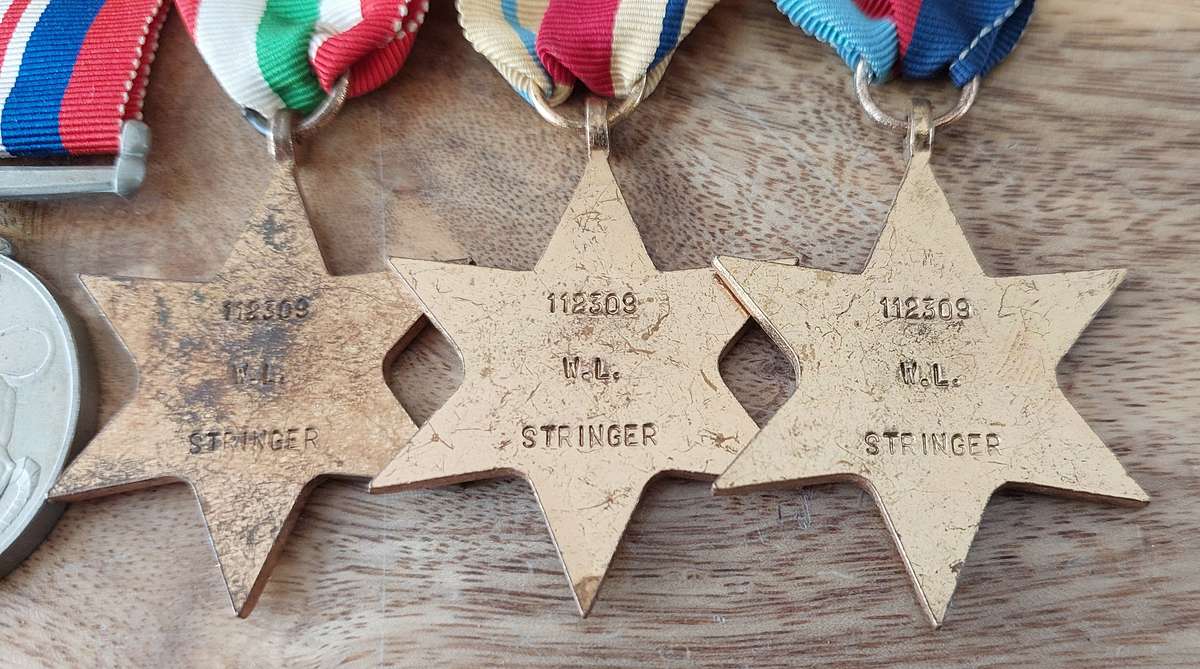 # WWII Group of 4 x Medals to 112309 W.L. Stringer #