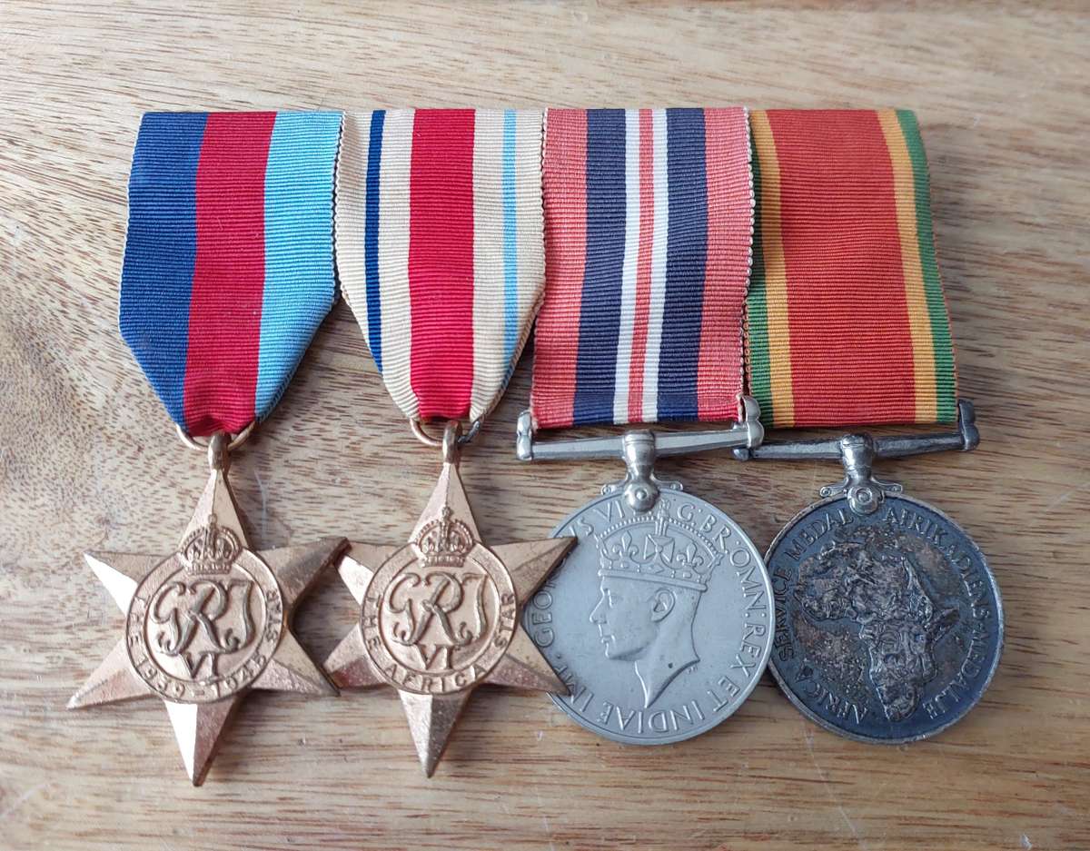 - Group of 4 x WW2 Medals to W153127 J.D. Branken -