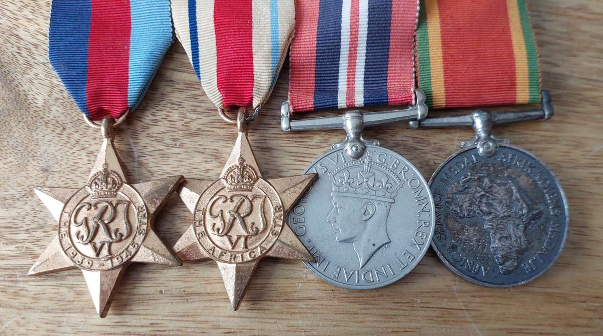 - Group of 4 x WW2 Medals to W153127 J.D. Branken -