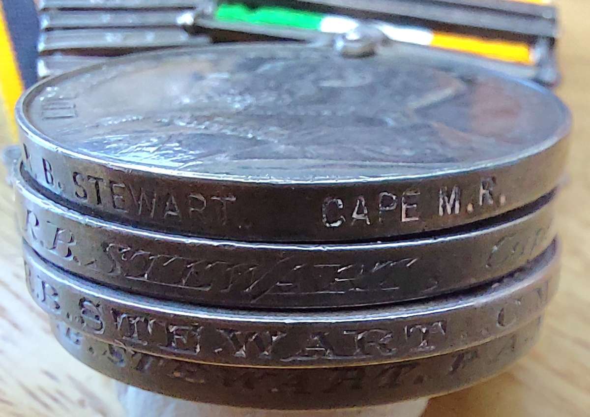 Exceptional Zulu War Medal Group to Major R.B Stewart - Cape Mounted Rifles