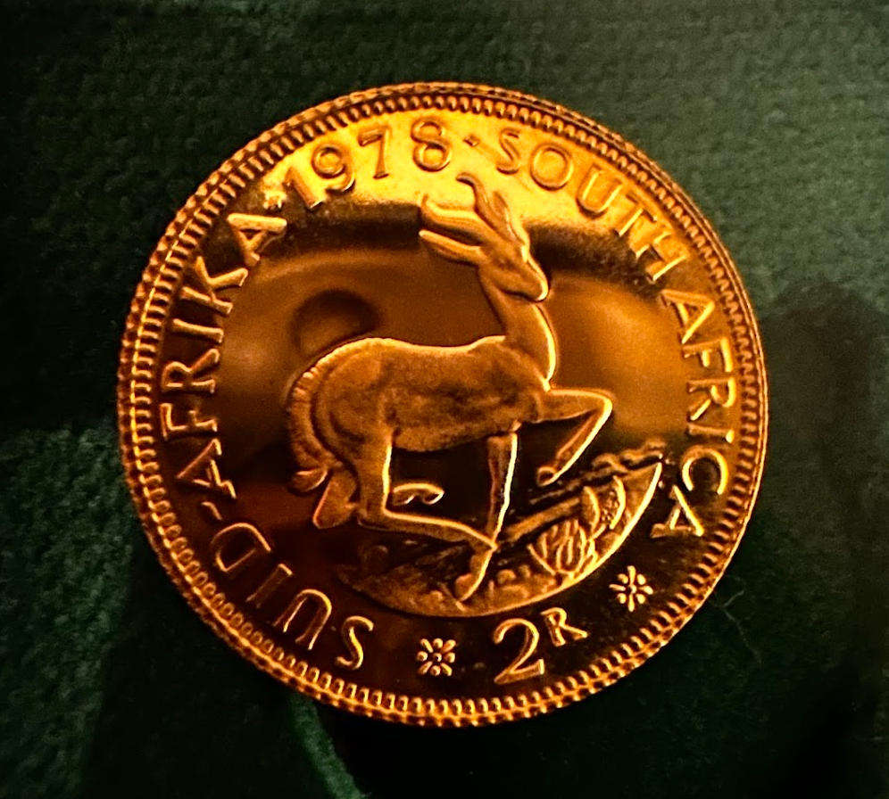 1978 Gold R2 Proof Coin  SA Gold Coin Series  With Original Box