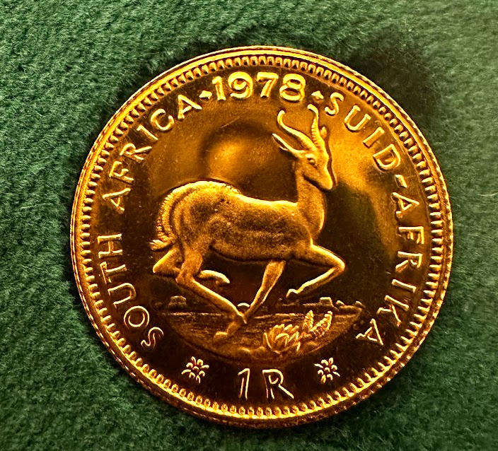 1978 Gold R1 Proof Coin  SA Gold Coin Series  Sold Separately