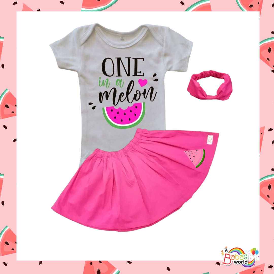 One in a Melon Birthday outfit for girls
