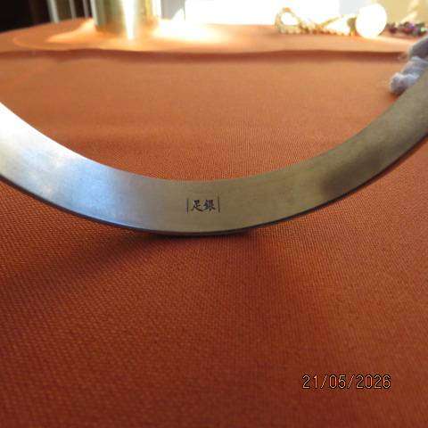Vintage Chinese Dragon and Phoenix Silver Bangle - 99% Fine Silver