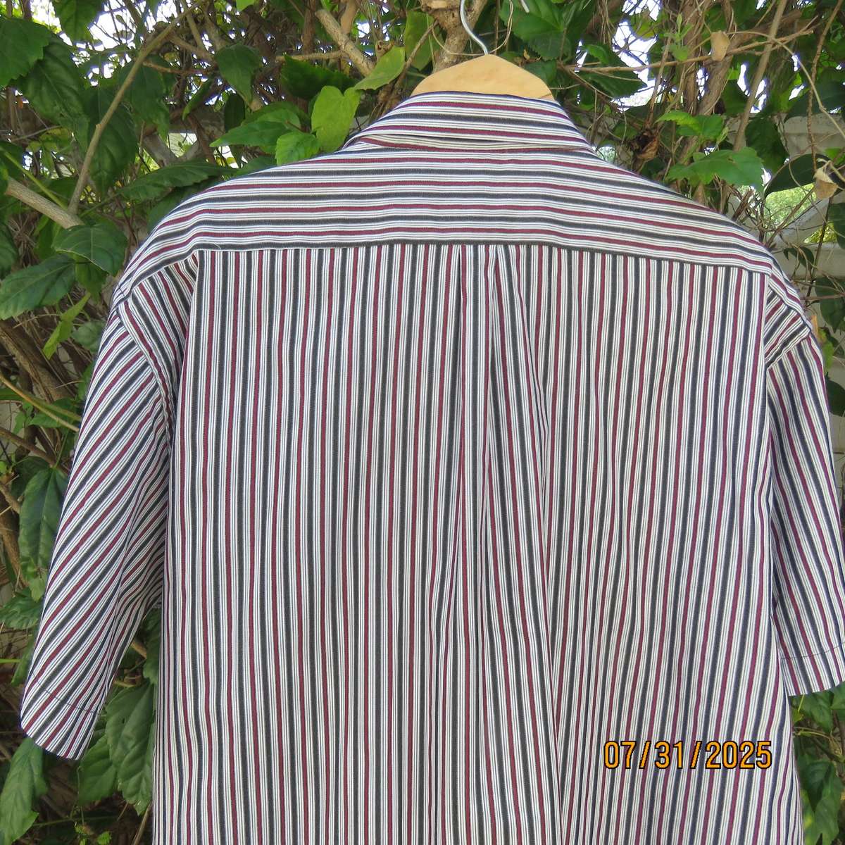 CAMPMASTER short sleeve vertical striped men's shirt size XXL