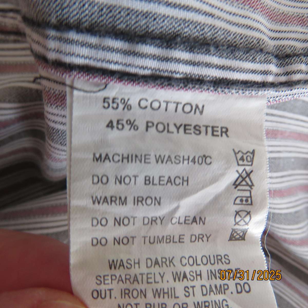 CAMPMASTER short sleeve vertical striped men's shirt size XXL