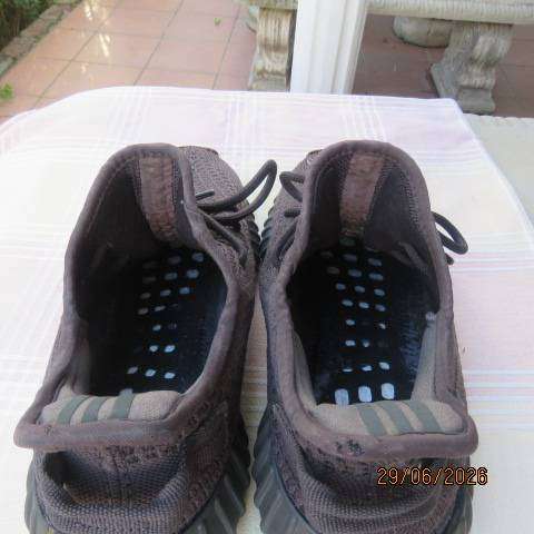 Adidas Yeezy Boost Static Sneakers Grey-Black Size 8.5